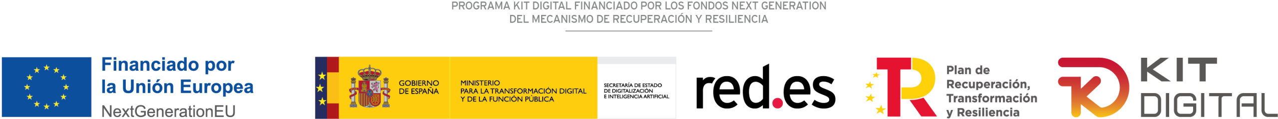 Programa Kit Digital financiado por la Unión Europea - NextGenerationEU